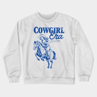 Vintage Retro Funny Cowgirl Era We The Babes Western Co Crewneck Sweatshirt